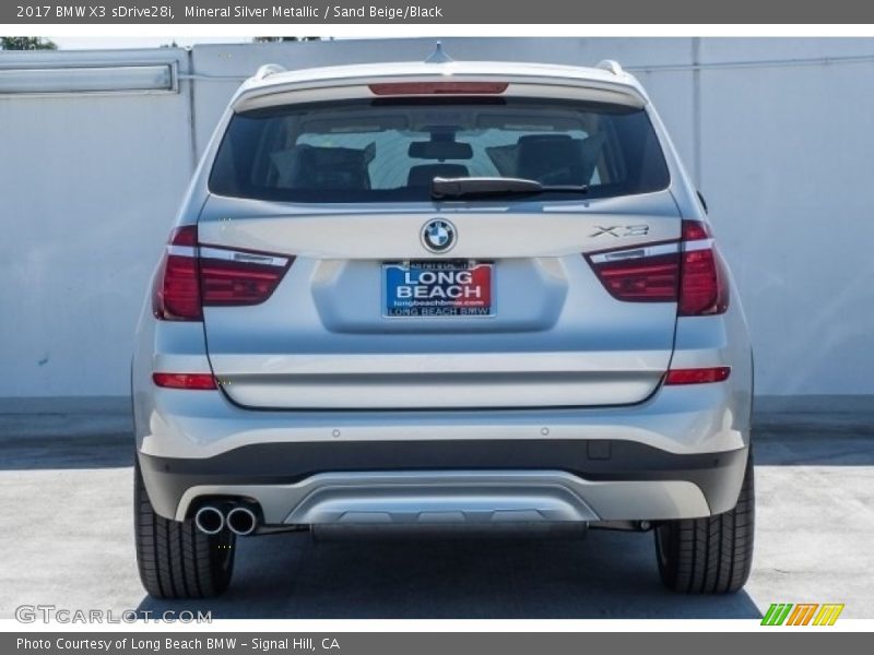 Mineral Silver Metallic / Sand Beige/Black 2017 BMW X3 sDrive28i