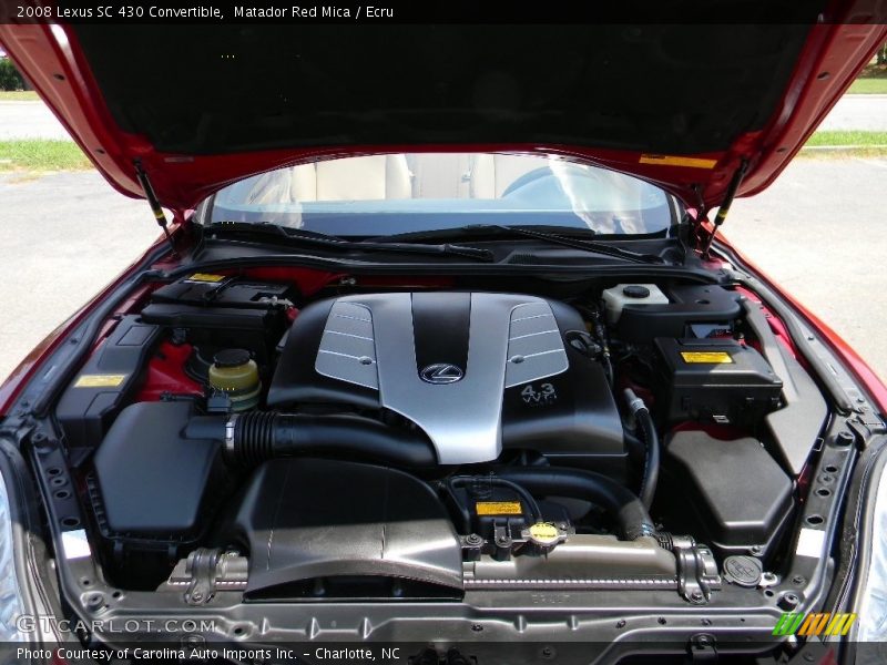 Matador Red Mica / Ecru 2008 Lexus SC 430 Convertible