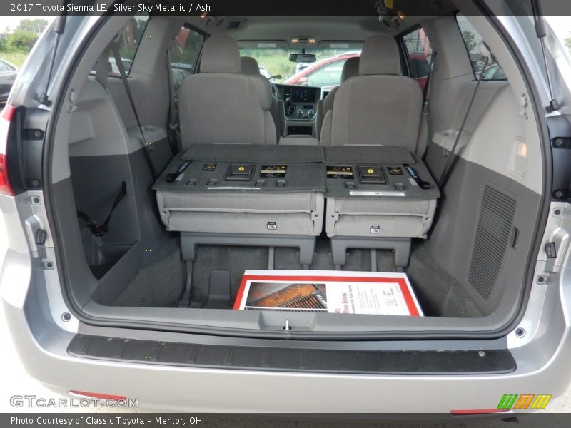 Silver Sky Metallic / Ash 2017 Toyota Sienna LE