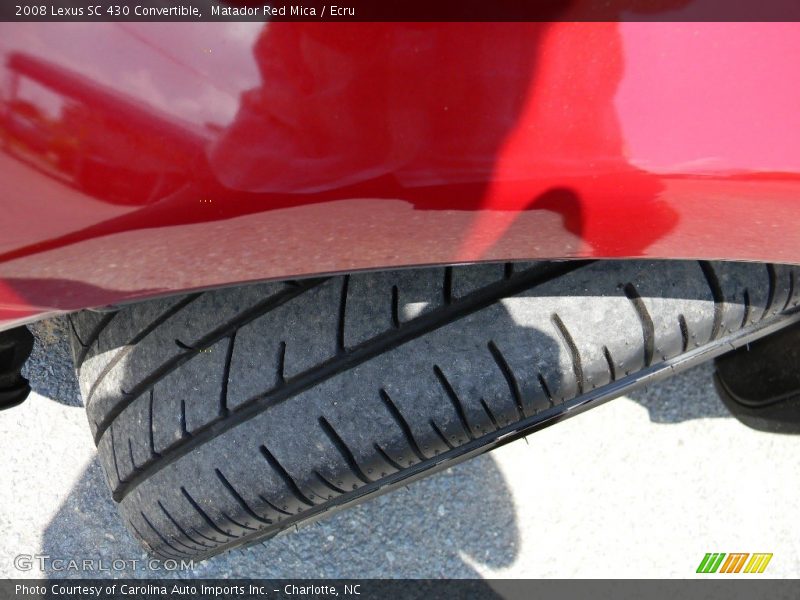 Matador Red Mica / Ecru 2008 Lexus SC 430 Convertible