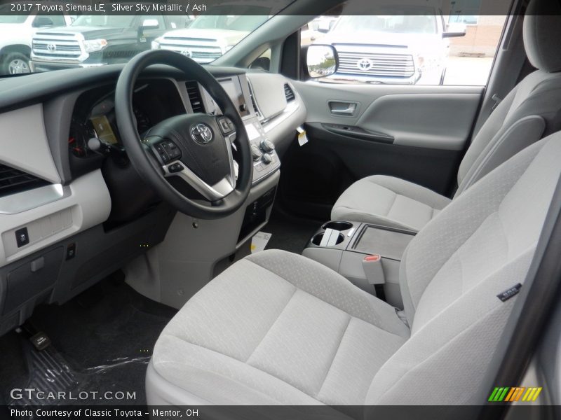 Silver Sky Metallic / Ash 2017 Toyota Sienna LE