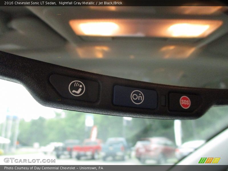Nightfall Gray Metallic / Jet Black/Brick 2016 Chevrolet Sonic LT Sedan