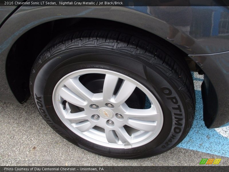 Nightfall Gray Metallic / Jet Black/Brick 2016 Chevrolet Sonic LT Sedan