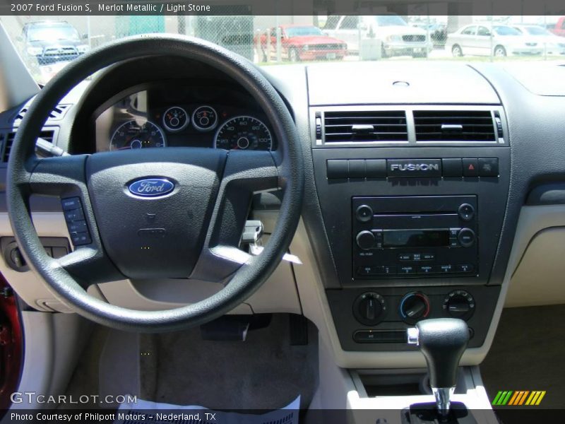 Merlot Metallic / Light Stone 2007 Ford Fusion S