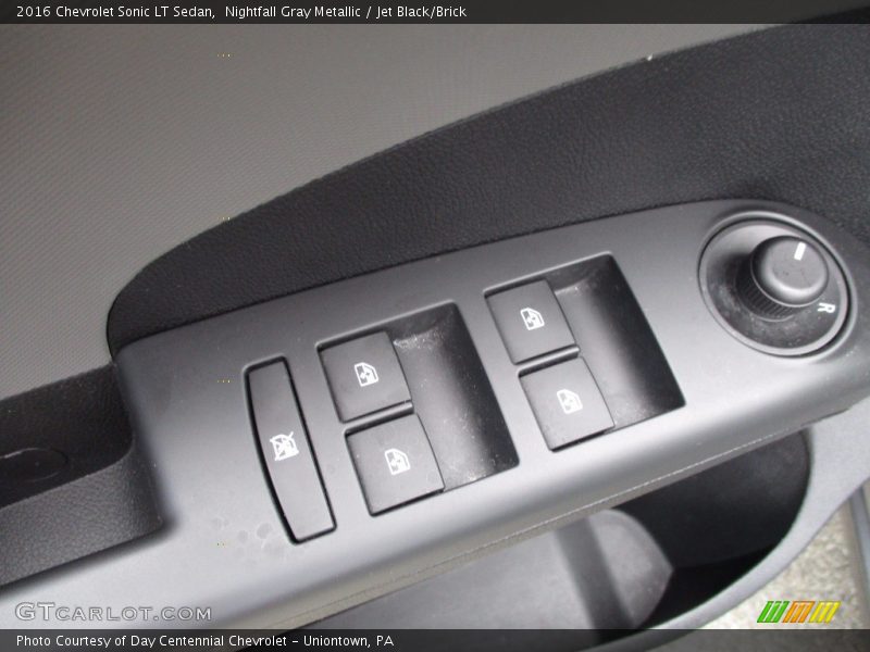 Nightfall Gray Metallic / Jet Black/Brick 2016 Chevrolet Sonic LT Sedan