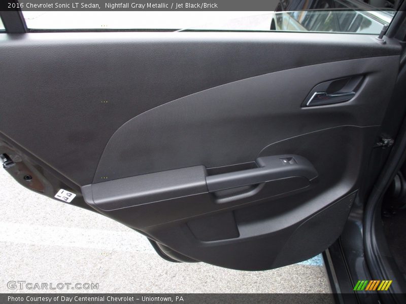 Nightfall Gray Metallic / Jet Black/Brick 2016 Chevrolet Sonic LT Sedan