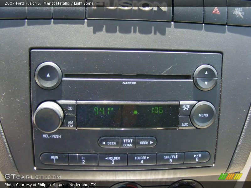 Merlot Metallic / Light Stone 2007 Ford Fusion S