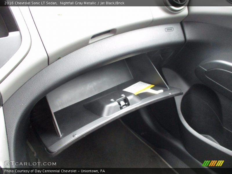 Nightfall Gray Metallic / Jet Black/Brick 2016 Chevrolet Sonic LT Sedan