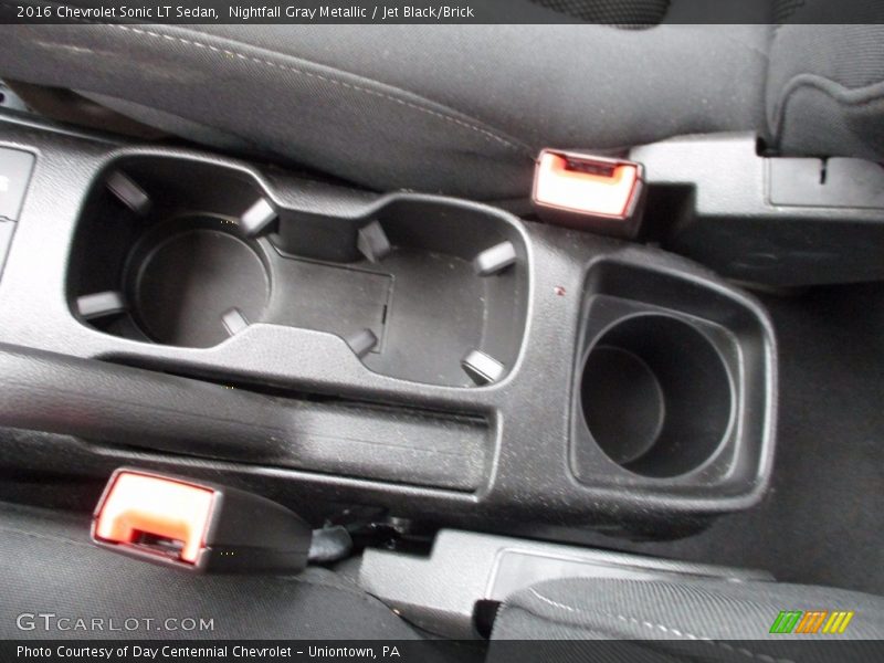 Nightfall Gray Metallic / Jet Black/Brick 2016 Chevrolet Sonic LT Sedan