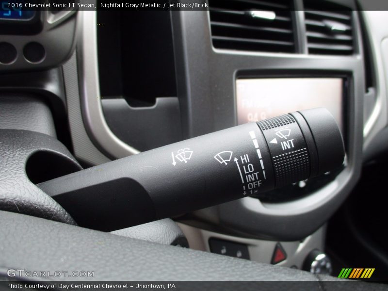 Nightfall Gray Metallic / Jet Black/Brick 2016 Chevrolet Sonic LT Sedan