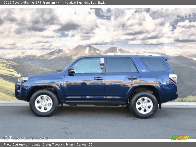 Nautical Blue Metallic / Black 2016 Toyota 4Runner SR5 Premium 4x4
