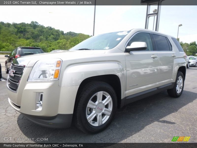 Champagne Silver Metallic / Jet Black 2015 GMC Terrain SLE