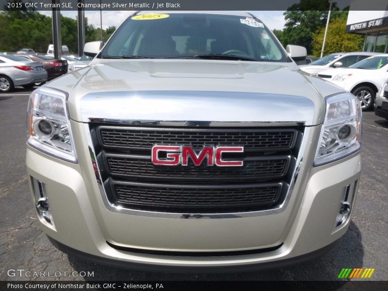 Champagne Silver Metallic / Jet Black 2015 GMC Terrain SLE