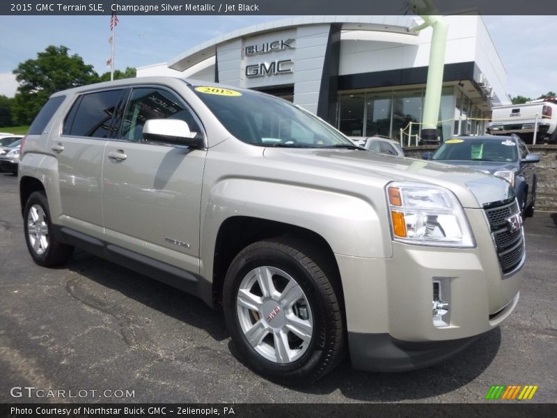 Champagne Silver Metallic / Jet Black 2015 GMC Terrain SLE