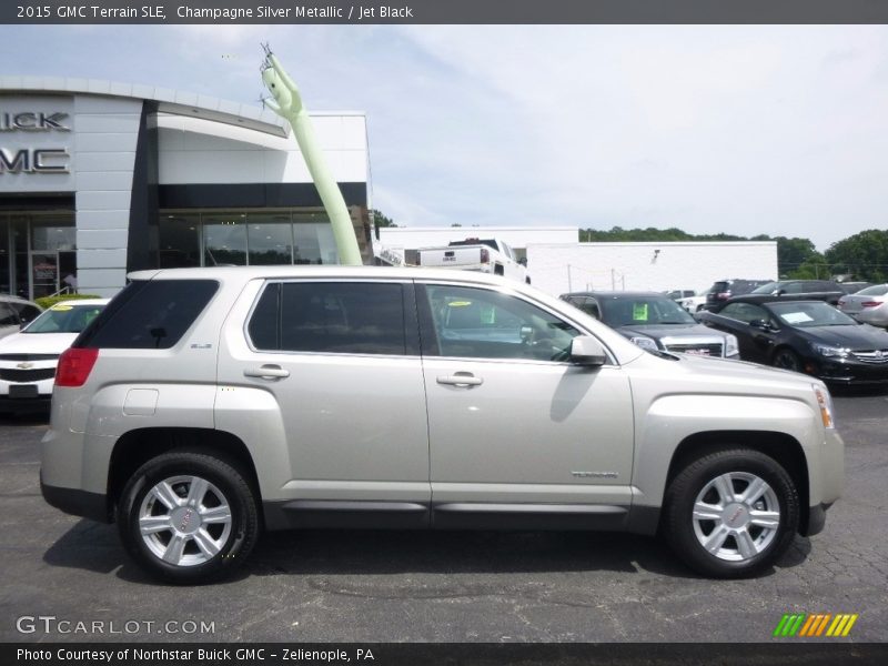 Champagne Silver Metallic / Jet Black 2015 GMC Terrain SLE