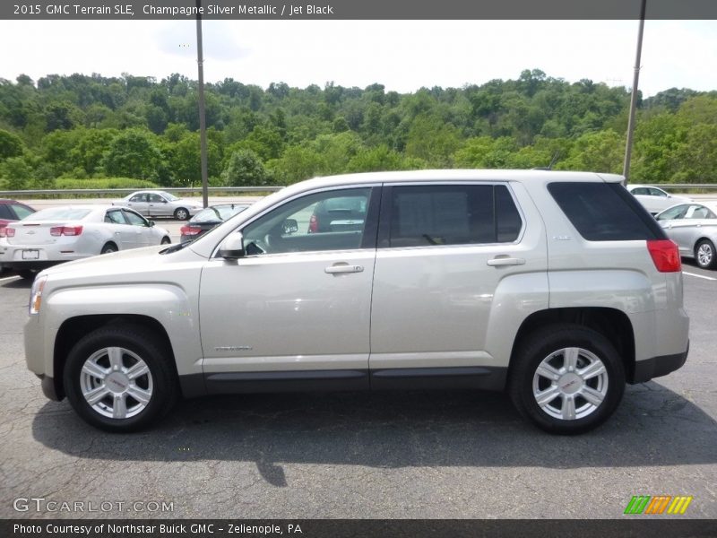 Champagne Silver Metallic / Jet Black 2015 GMC Terrain SLE