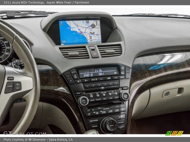 Aspen White Pearl / Parchment 2011 Acura MDX Technology
