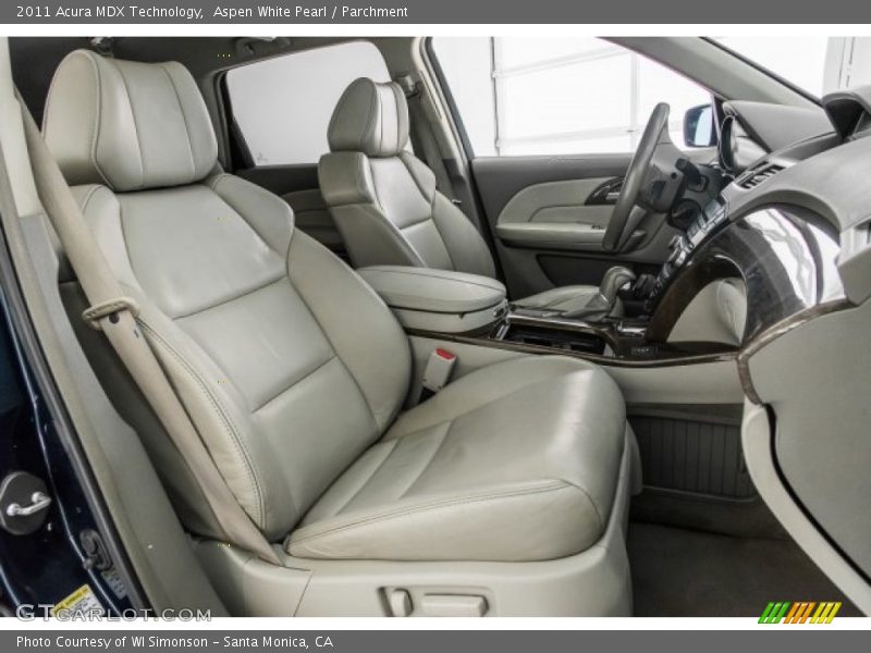 Aspen White Pearl / Parchment 2011 Acura MDX Technology