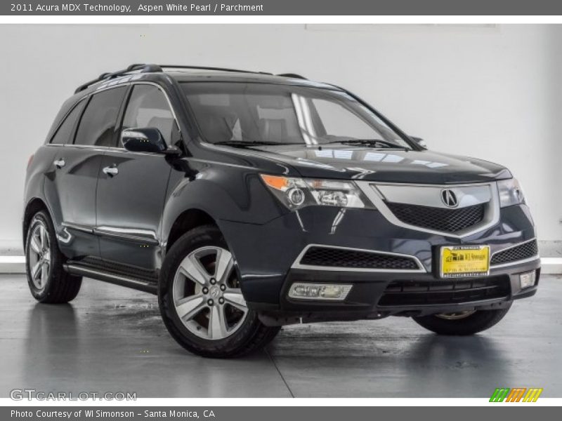 Aspen White Pearl / Parchment 2011 Acura MDX Technology