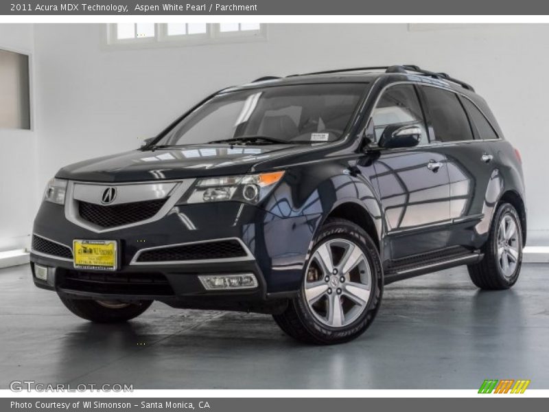 Aspen White Pearl / Parchment 2011 Acura MDX Technology