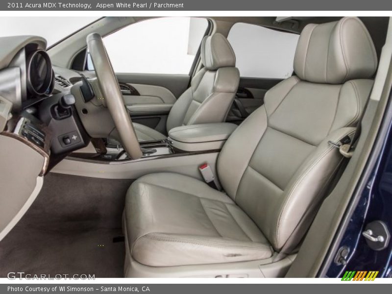 Aspen White Pearl / Parchment 2011 Acura MDX Technology
