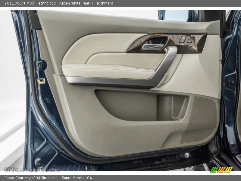 Aspen White Pearl / Parchment 2011 Acura MDX Technology