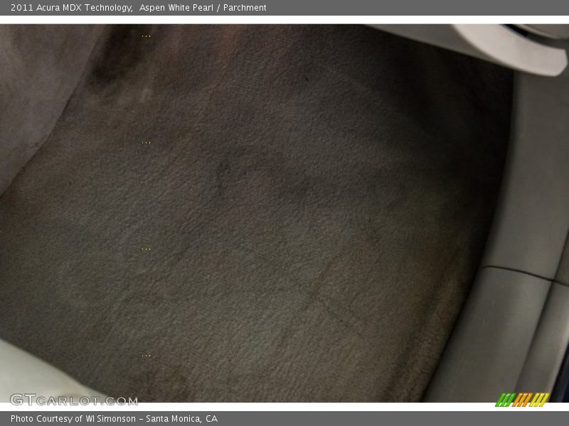 Aspen White Pearl / Parchment 2011 Acura MDX Technology