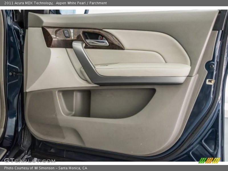 Aspen White Pearl / Parchment 2011 Acura MDX Technology