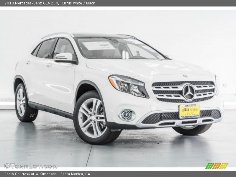 Cirrus White / Black 2018 Mercedes-Benz GLA 250