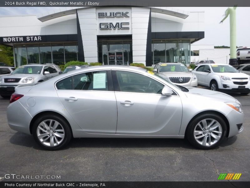 Quicksilver Metallic / Ebony 2014 Buick Regal FWD