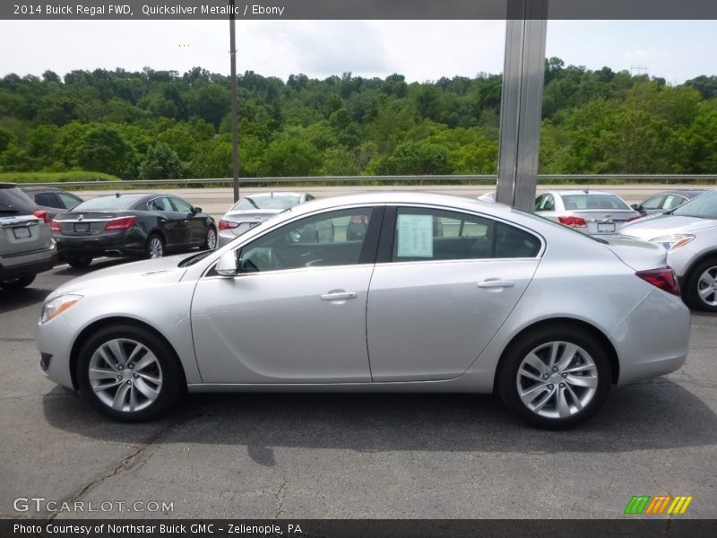 Quicksilver Metallic / Ebony 2014 Buick Regal FWD