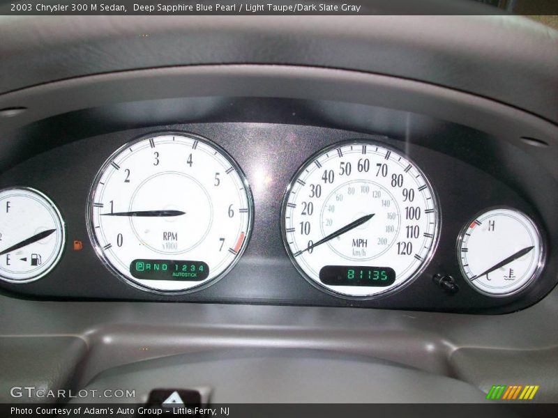 Deep Sapphire Blue Pearl / Light Taupe/Dark Slate Gray 2003 Chrysler 300 M Sedan