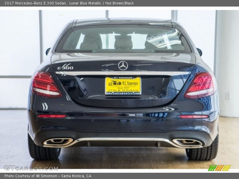 Lunar Blue Metallic / Nut Brown/Black 2017 Mercedes-Benz E 300 Sedan