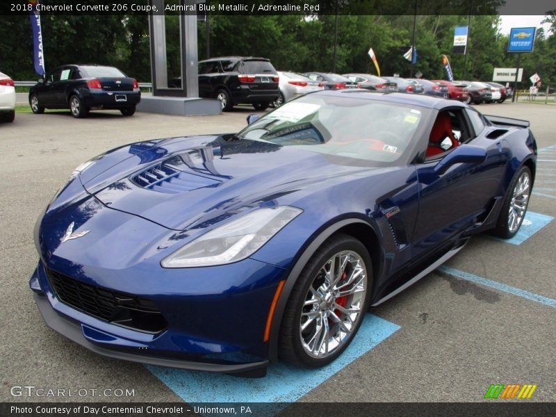 Front 3/4 View of 2018 Corvette Z06 Coupe