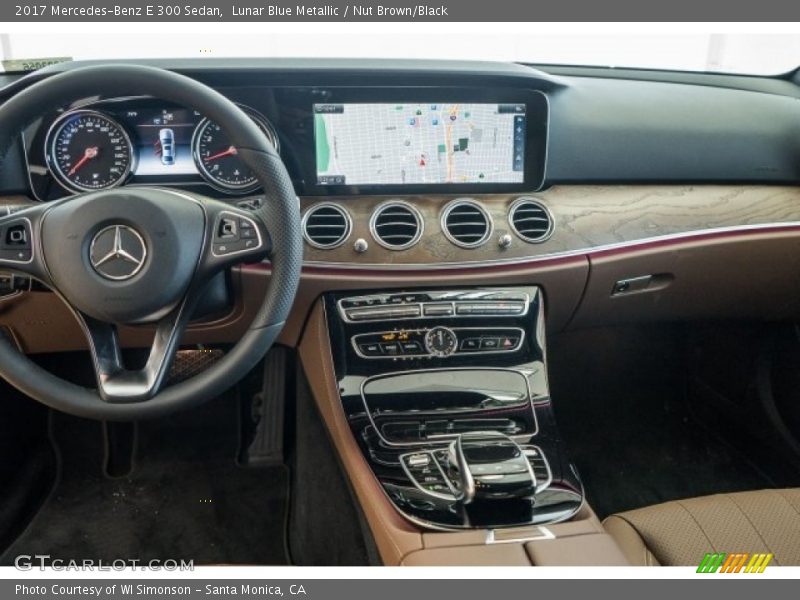 Lunar Blue Metallic / Nut Brown/Black 2017 Mercedes-Benz E 300 Sedan