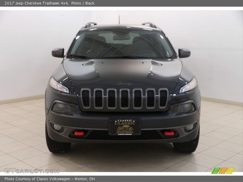 Rhino / Black 2017 Jeep Cherokee Trailhawk 4x4