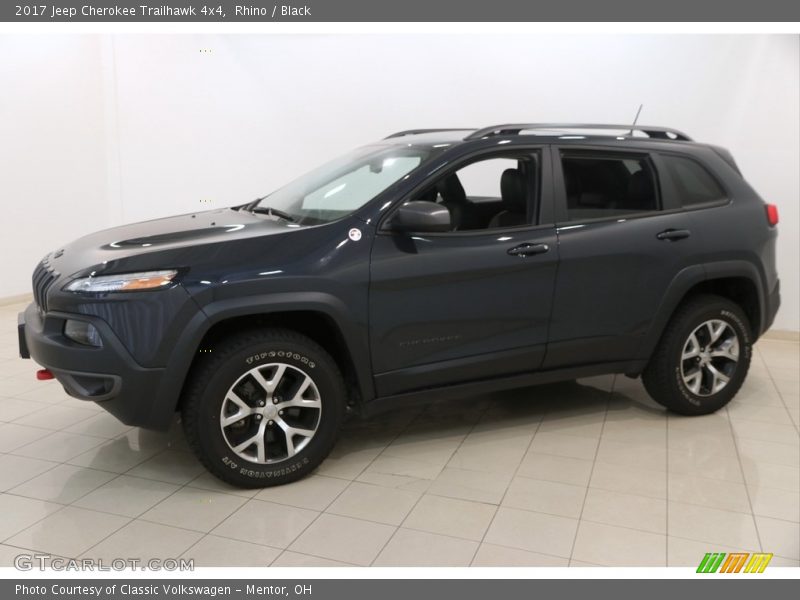 Rhino / Black 2017 Jeep Cherokee Trailhawk 4x4