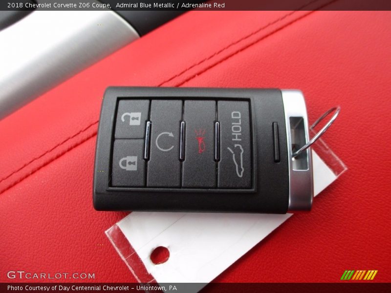 Keys of 2018 Corvette Z06 Coupe