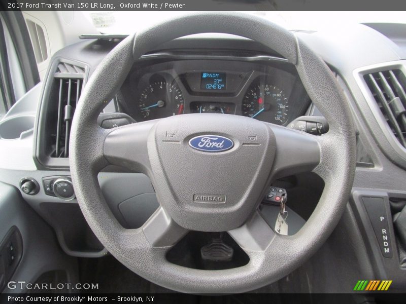 Oxford White / Pewter 2017 Ford Transit Van 150 LR Long