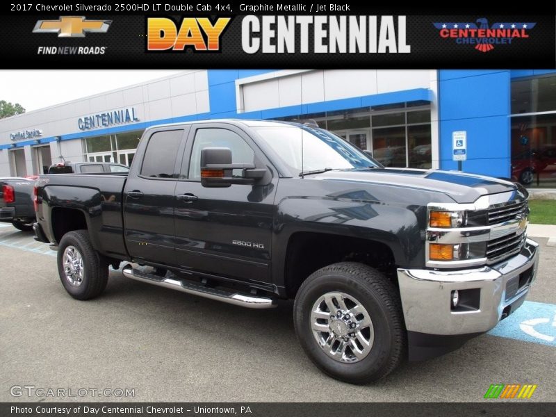 Graphite Metallic / Jet Black 2017 Chevrolet Silverado 2500HD LT Double Cab 4x4