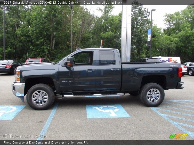 Graphite Metallic / Jet Black 2017 Chevrolet Silverado 2500HD LT Double Cab 4x4