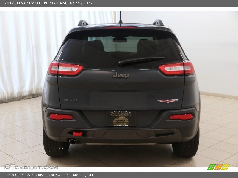 Rhino / Black 2017 Jeep Cherokee Trailhawk 4x4