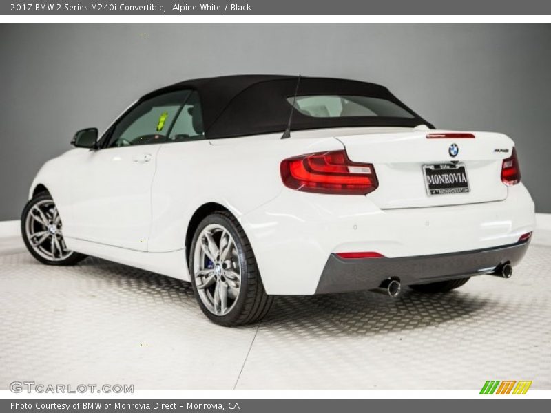 Alpine White / Black 2017 BMW 2 Series M240i Convertible