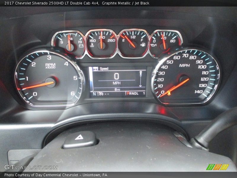 Graphite Metallic / Jet Black 2017 Chevrolet Silverado 2500HD LT Double Cab 4x4