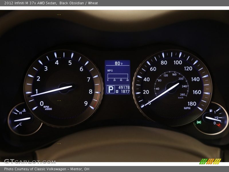 Black Obsidian / Wheat 2012 Infiniti M 37x AWD Sedan