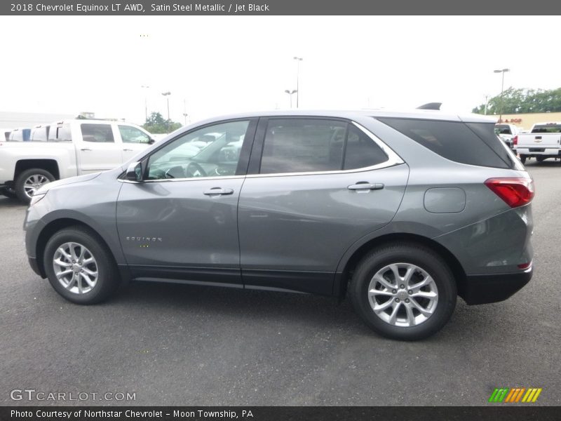 Satin Steel Metallic / Jet Black 2018 Chevrolet Equinox LT AWD