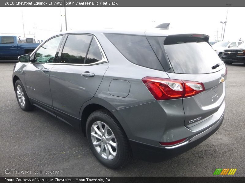 Satin Steel Metallic / Jet Black 2018 Chevrolet Equinox LT AWD