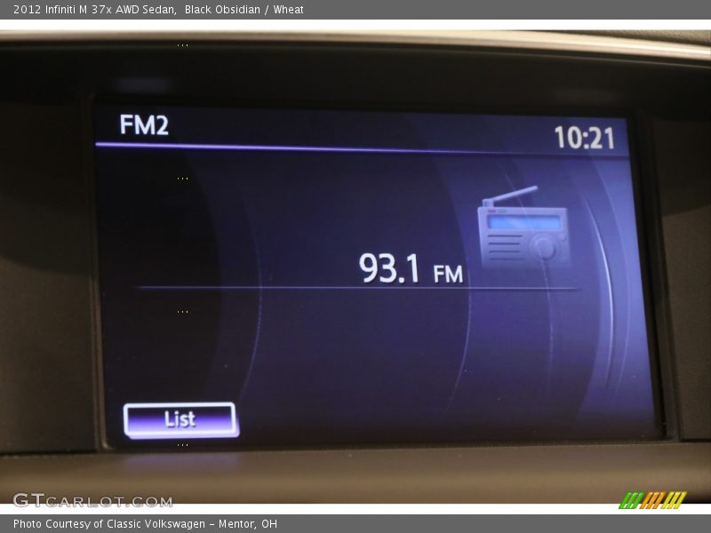 Black Obsidian / Wheat 2012 Infiniti M 37x AWD Sedan