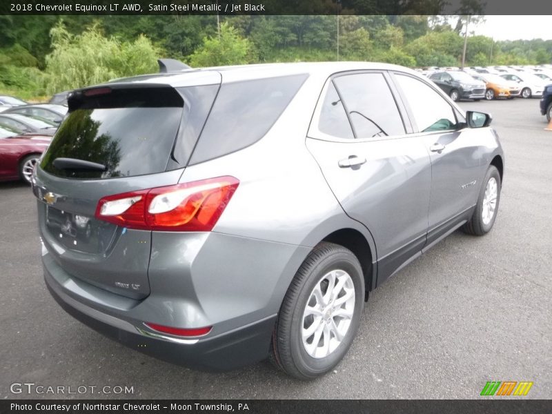 Satin Steel Metallic / Jet Black 2018 Chevrolet Equinox LT AWD