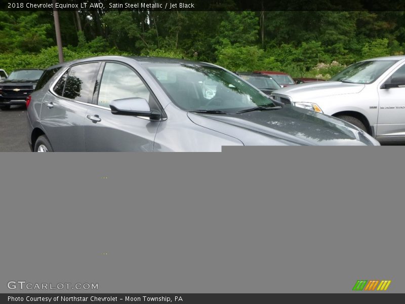 Satin Steel Metallic / Jet Black 2018 Chevrolet Equinox LT AWD